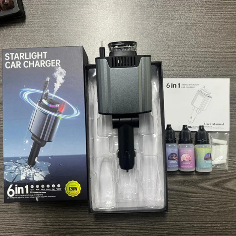 شارژر فندکی 120 وات مدل starlight