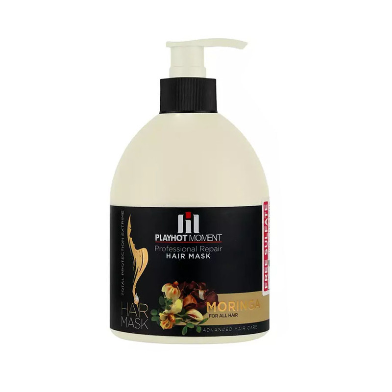 ماسک مو پلی هات مومنت مدل MORINGA حجم 500 میلی لیتر