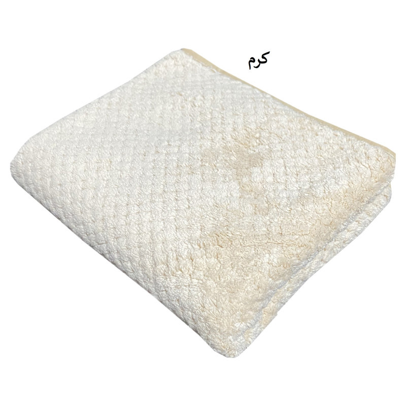 حوله دستی شایسته مدل نسترن سایز 35X75 سانتی متر