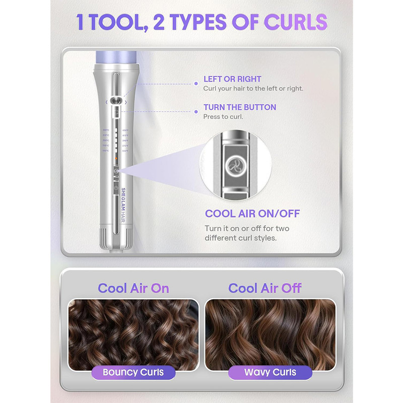 فرکننده مو شیگلم مدل One touch Air flow Styler pro 25mm