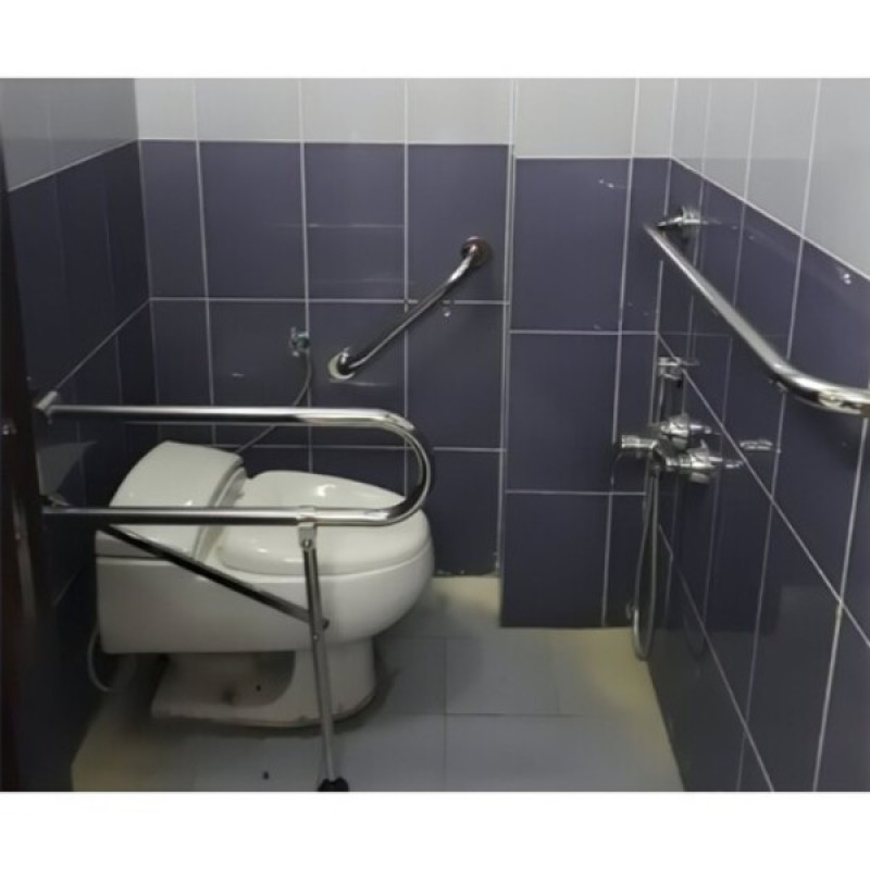 دستگیره کمکی آرامش سازان مدل تاشو پایه دار کروم