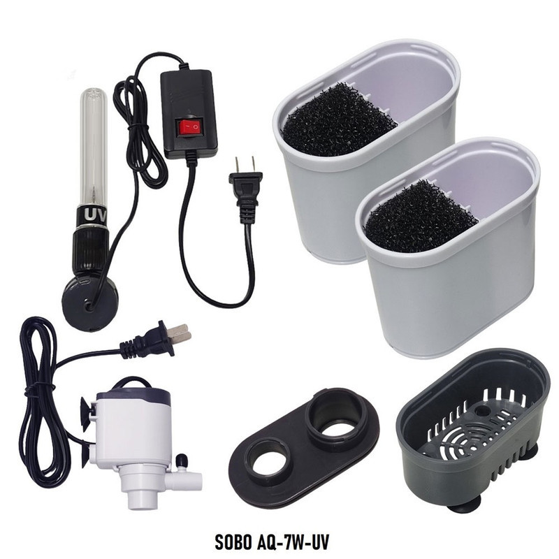 فیلتر داخلی آکواریوم سوبو مدل یووی دار AQ-7w-UV