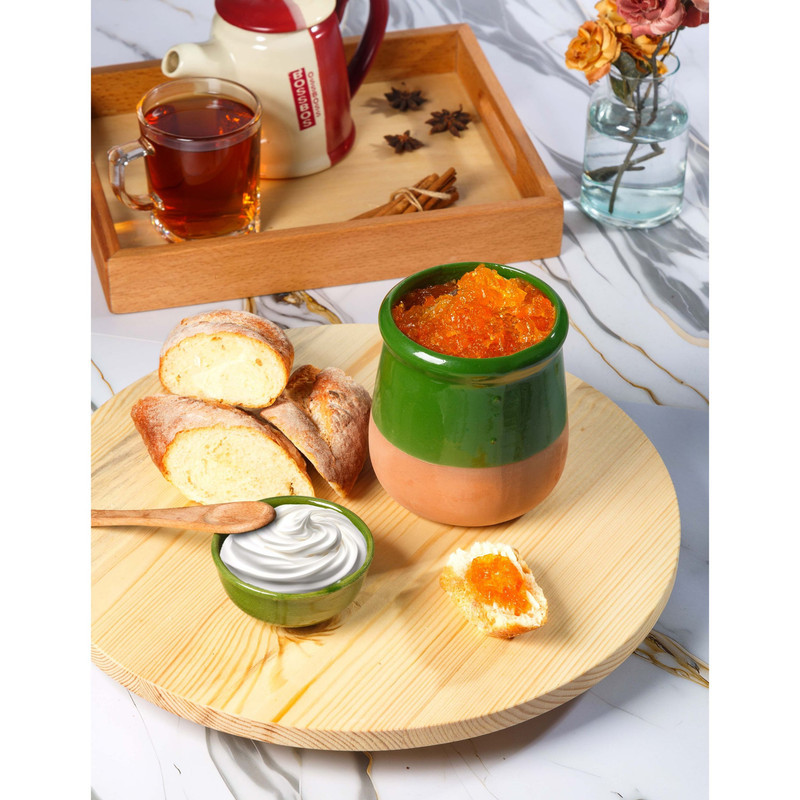 سینی سرو گردان چوبی دایره‌ای 36×36×4 سانتی‌متر، وزن 895 گرم، یک طبقه، مناسب سرو کیک و پیتزا، همراه جعبه، کد 6353460467