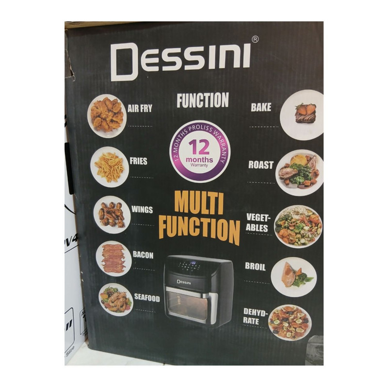 سرخ‌کن هواپز بدون روغن 14 لیتری دسینی مدل DS-877D با بیش از 7 برنامه پخت، ظرفیت 14 نفره