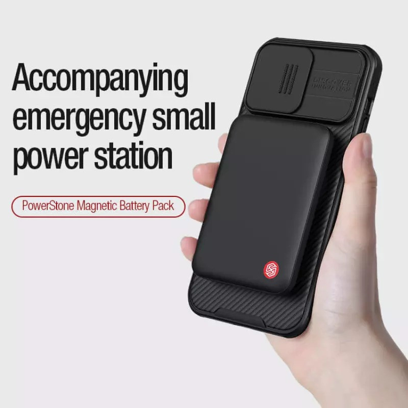 پاوربانک 15 وات نیلکین مدل MagSafe PowerStone Magnetic ظرفیت 5000 میلی‌آمپرساعت