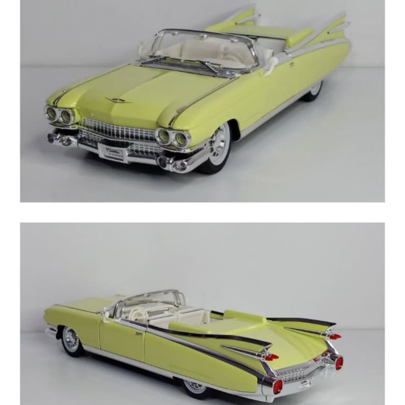 ماکت ماشین ناب سل مدل کادیلاک الدورادو کروک فلزی موزیکال چراغدار عقب کش کد Cadillac Eldorado Metal Musical Lighted Car