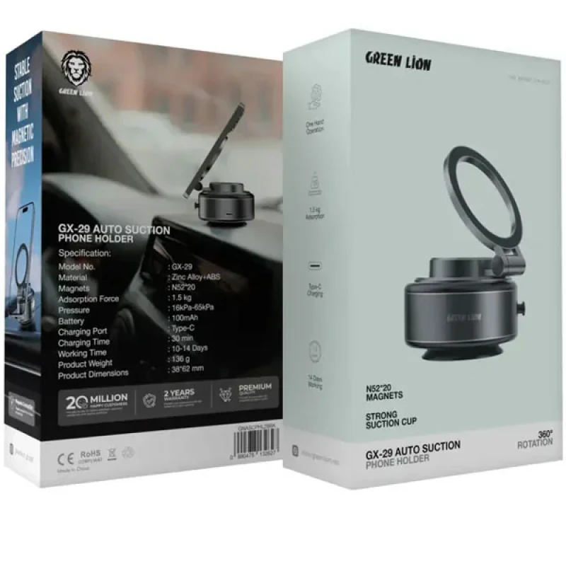پایه نگهدارنده گوشی موبایل و تبلت گرین لاین مدل GX-29 Auto Suction