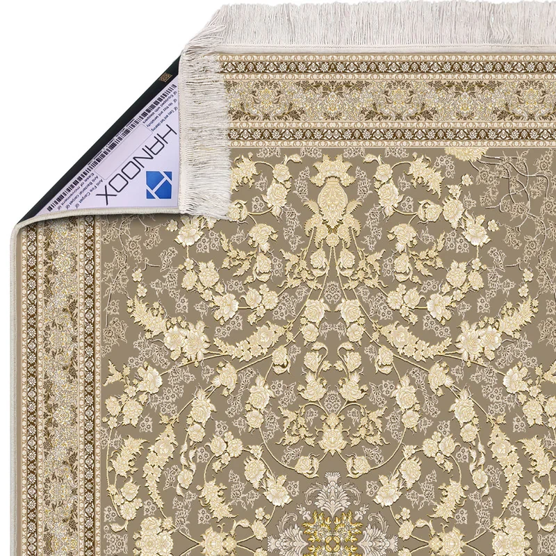 فرش ماشینی هانوکس مدل مدرن طرح آذر کد HAM.302.02