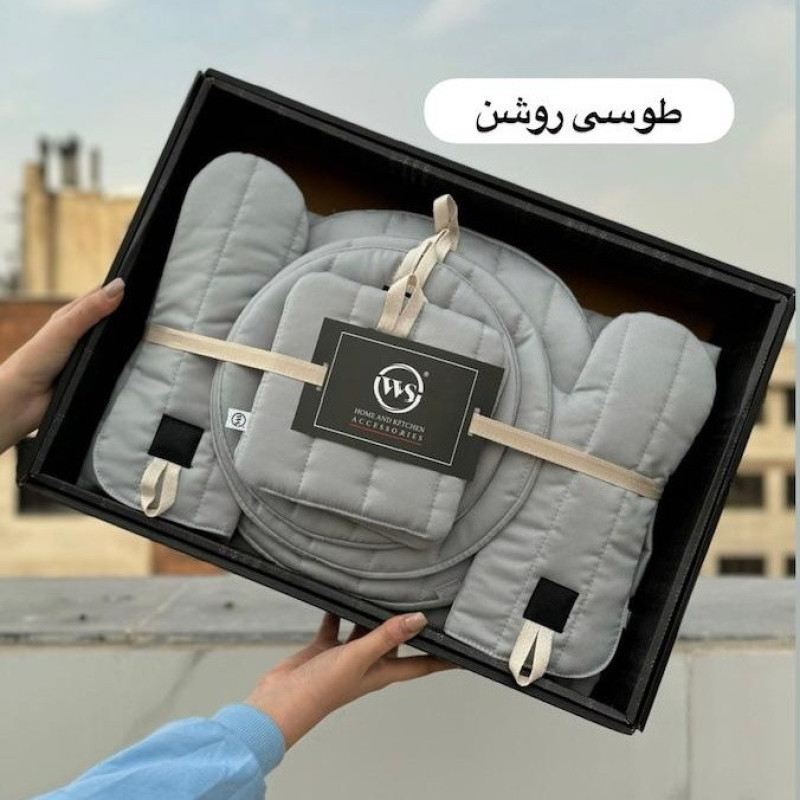 ست لوازم پارچه ای آشپزخانه 11 پارچه دبلیو اس مدل اولترا کد HS1