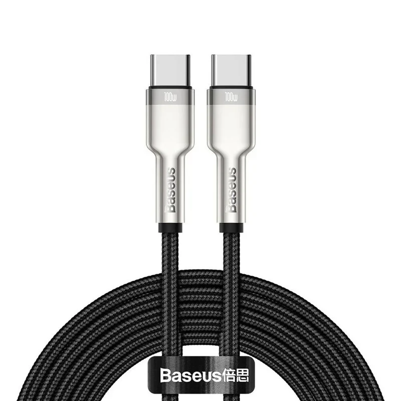 کابل تبدیل USB-C باسئوس مدل Metal Series 100W طول 2 متر