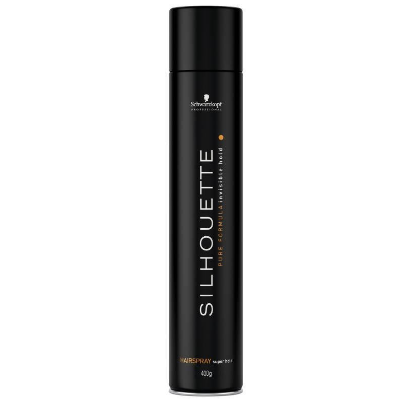 اسپری مو نگهدارنده شوآرزکوف مدل Silhouette Super Holdحجم 500 میلی‌لیتر، با قدرت حفظ حالت مو 10، بدون ایجاد سفیدک، حاوی پانتنول و بدون نمک مناسب انواع مو