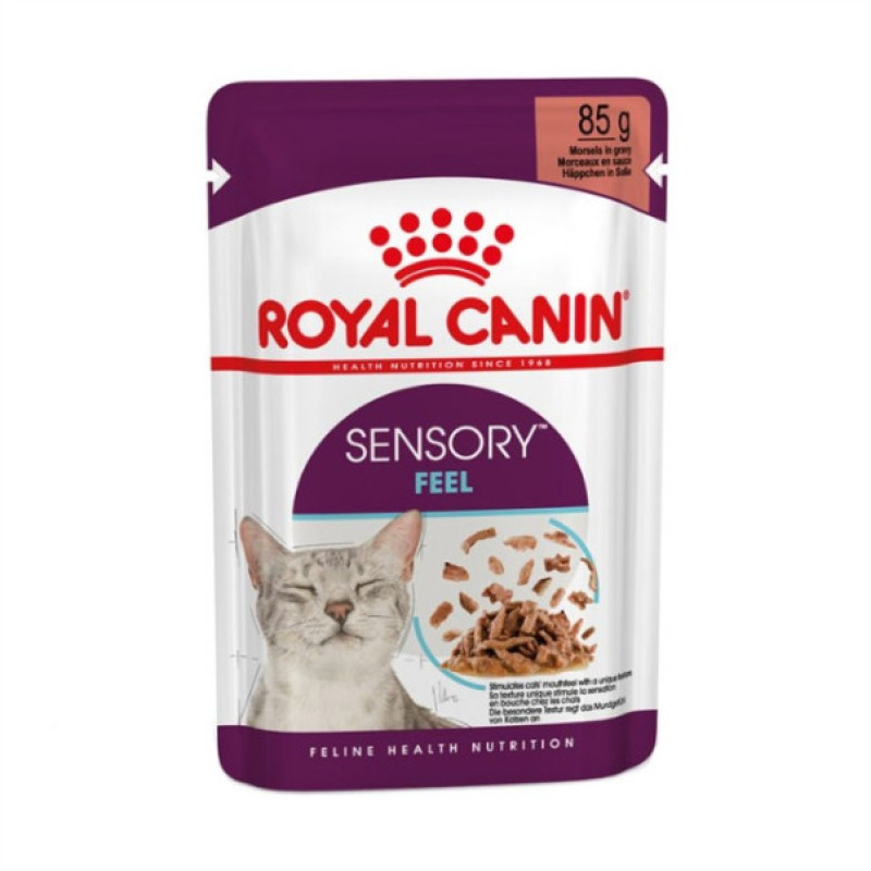 پوچ گربه رویال کنین مدل SENSORY FEEL وزن 85 گرم
