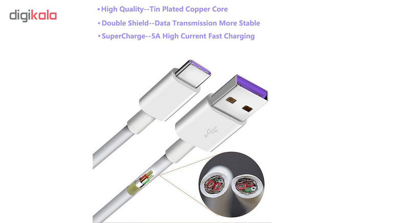 کابل تبدیل USB به USB-C مدل HL1289 طول 1 متر