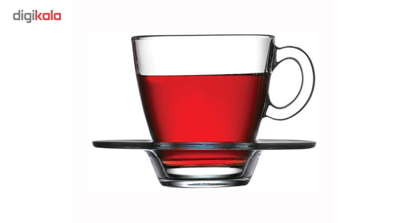 ست فنجان و نعلبکی پاشاباغچه مدلAqua کد 95040 -بسته 6 عددی