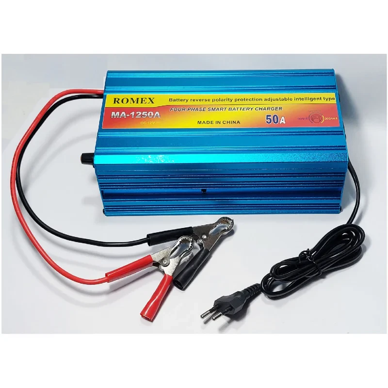شارژر باتری خودرو رومکس مدل MA-1250A جریان 50 آمپر