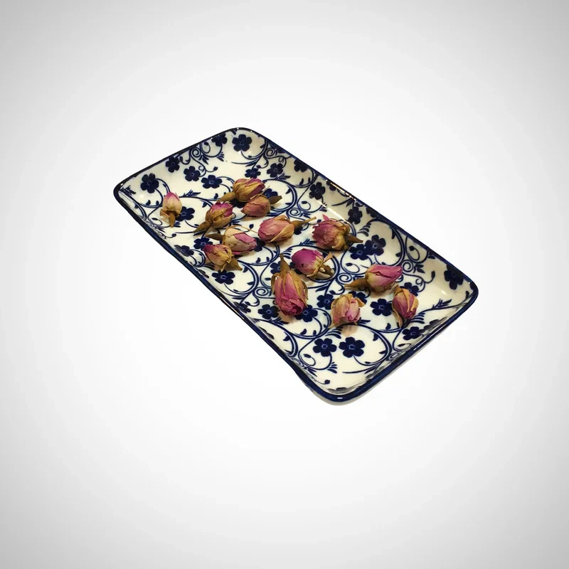 رولت‌خوری دنی هوم مدل گل کد 2 چینی قابل شستشو با دست و ماشین ظرفشویی