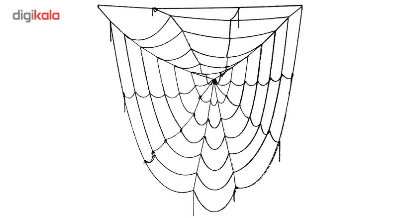 شبکه تار عنکبوت اسباب بازی مدل Black Window Giant Spider Web 7 Feet