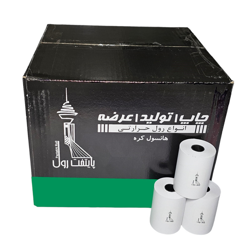 کاغذ پرینتر حرارتی پایتخت رول مدل W80mm بسته 30 عددی