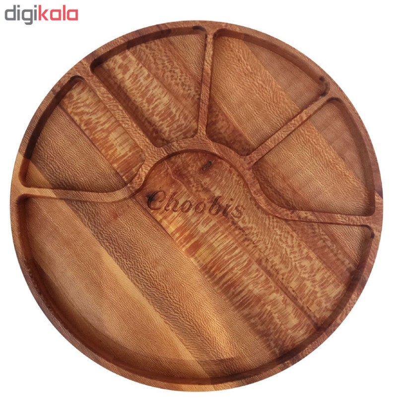 اردورخوری چوبی مدل 2_202 با ابعاد 280×280×25 میلی‌متر، ساخته‌شده از چوب طبیعی با رنگ بی‌ضرر برای سلامتی، دارای یک طبقه و قابلیت نظافت آسان با پارچه مرطوب
