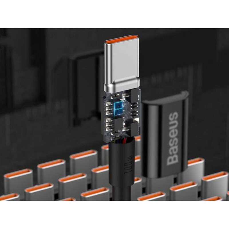کابل تبدیل USB-C به USB-C باسئوس مدل CATYS-100W طول 1 متر