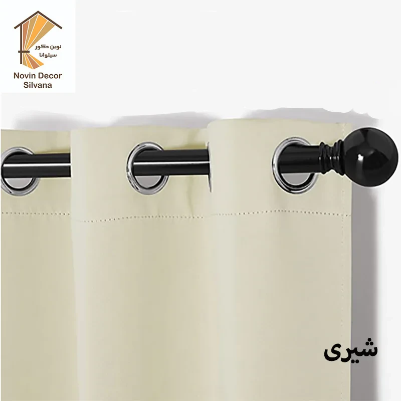 پرده نوین دکور سیلوانا مدل کتان 3 سایز 300x280 سانتی‌متر