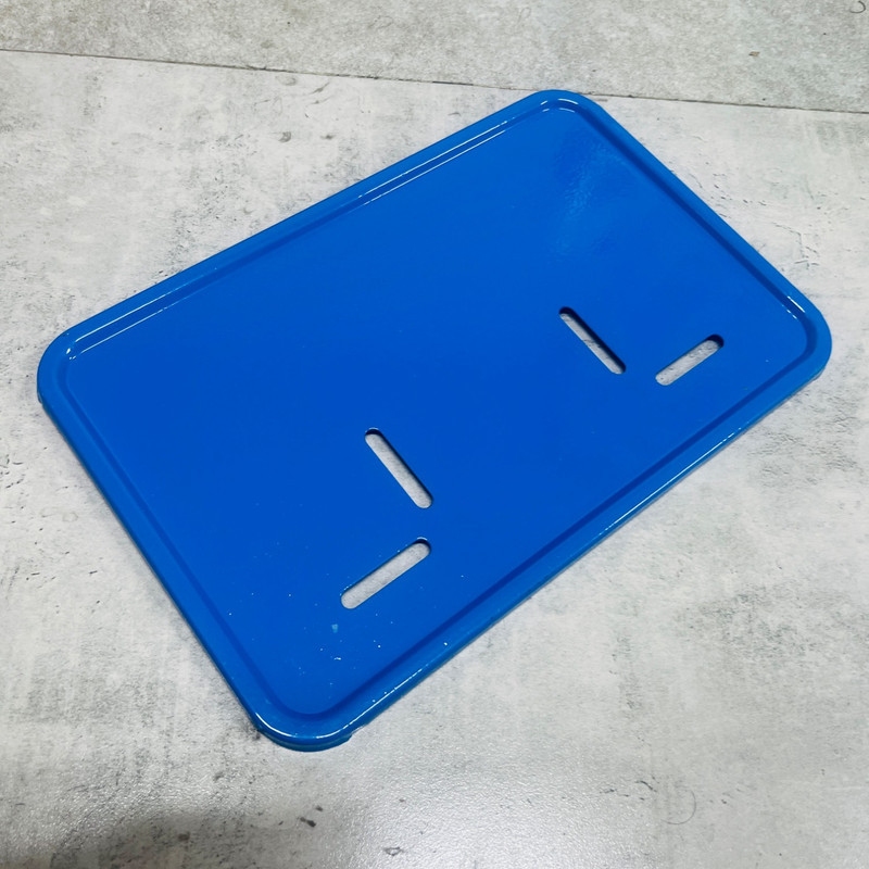 قاب پلاک موتور سیکلت وارون مدل فلزی کد W-118-BLU