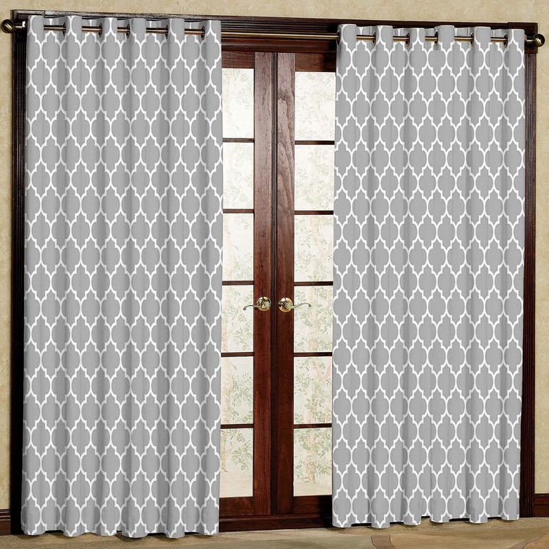 پرده طرح کلاسیک مدل مخمل پانچی کد 5558 W سایز 200x140 سانتی متر