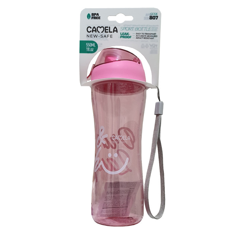 قمقمه دوچرخه کملا مدل New-Safe Drink کد 807-Cam گنجایش 0.550 لیتر