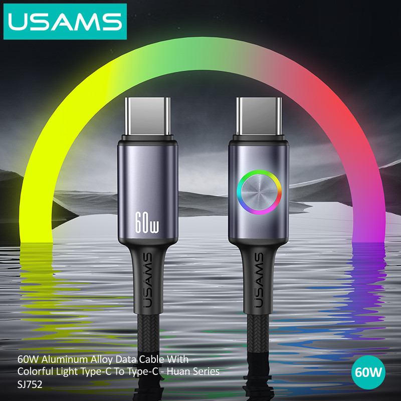 کابل USB-C یوسمز مدل SJ752-60W طول 1.2 متر