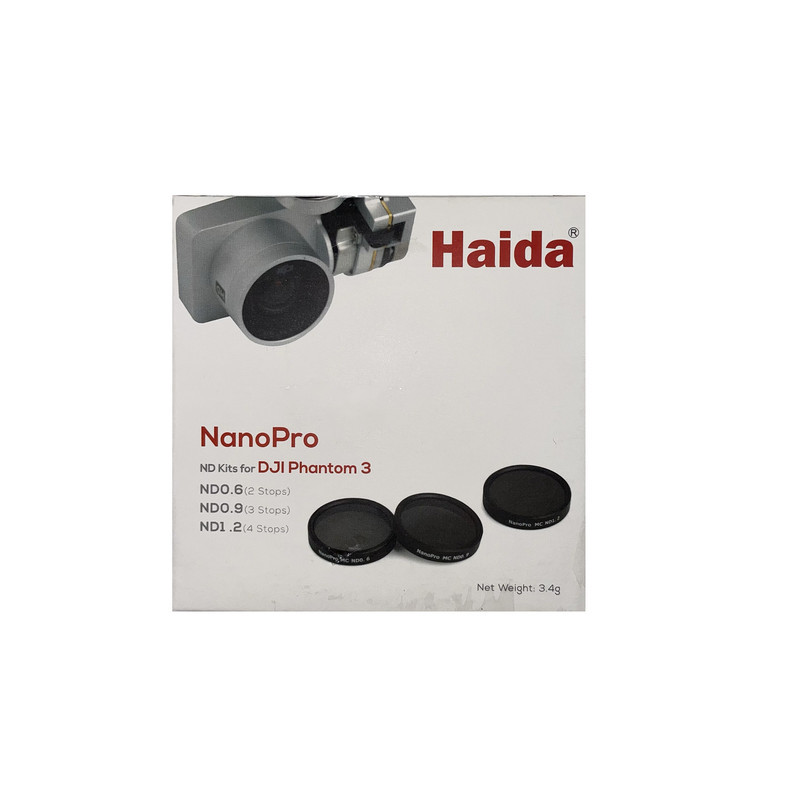 فیلتر لنز هایدا مدل ND KITS(0.6,0.9,1.2) FOR HELI SHOT(DJI PHANTOM 3) NANO PRO