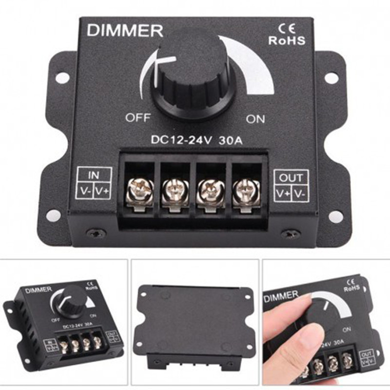 دیمر 30 آمپر 12-24 ولت مدل dc12-24v