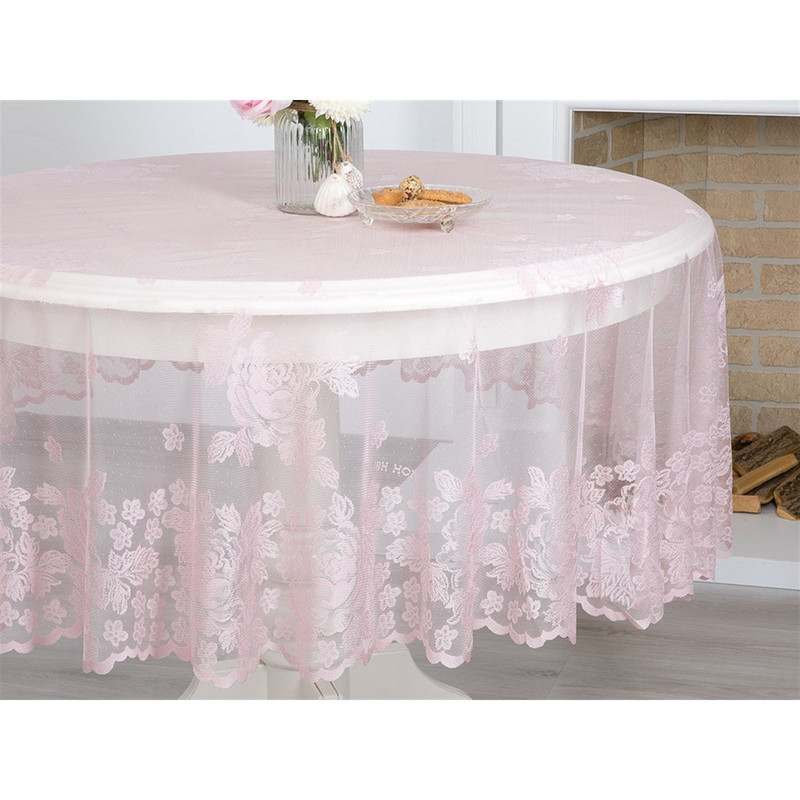 رومیزی انگلیش هوم مدل Glam Rose سایز 180x180 سانتی‌متر