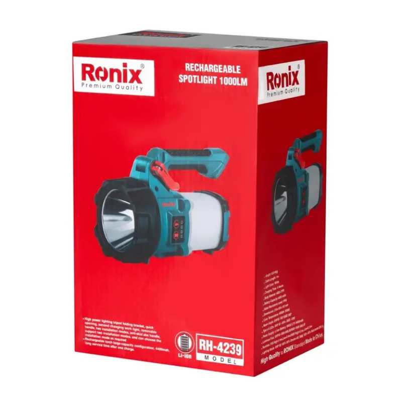 نورافکن دستی رونیکس مدل 4239R͏H͏-1000LM با نور مهتابی