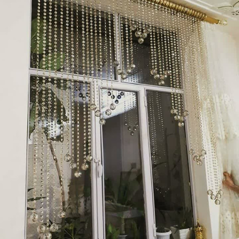 پرده آریا کریستال مدل آبشاری سایز 100x100 سانتی متر