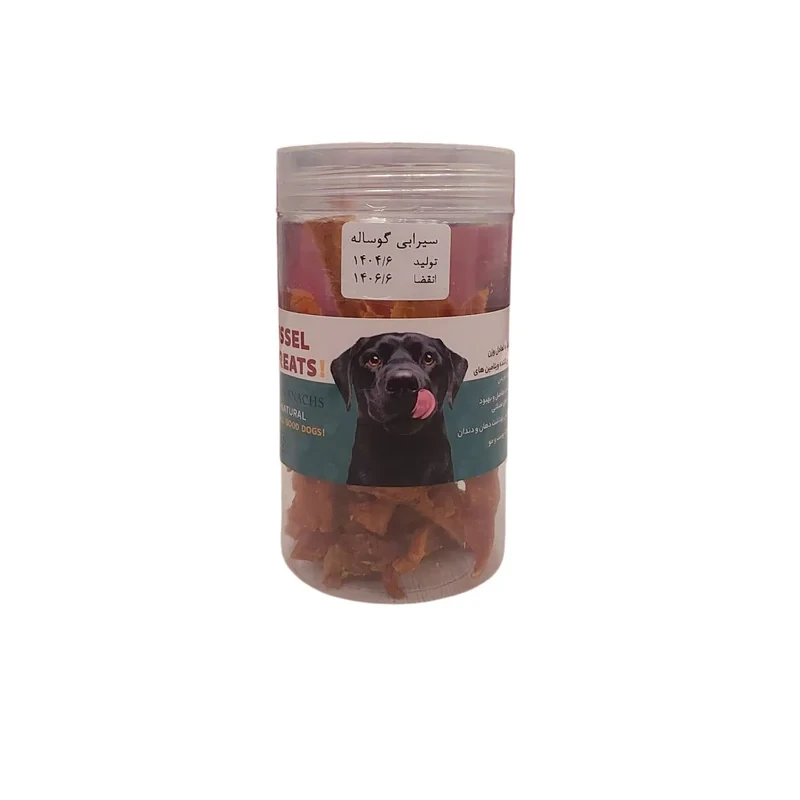 تشویقی سگ مدل 001 با طعم سیرابی گوساله وزن 125 گرم