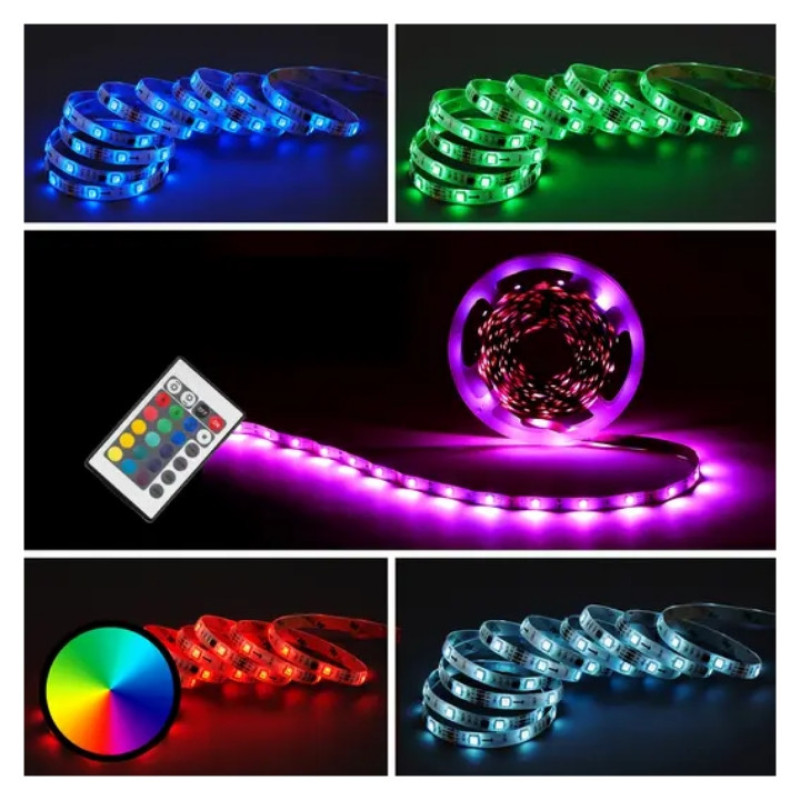 ریسه ال ای دی مدل RGB گیمینگ 4 سیم طول 5 متر