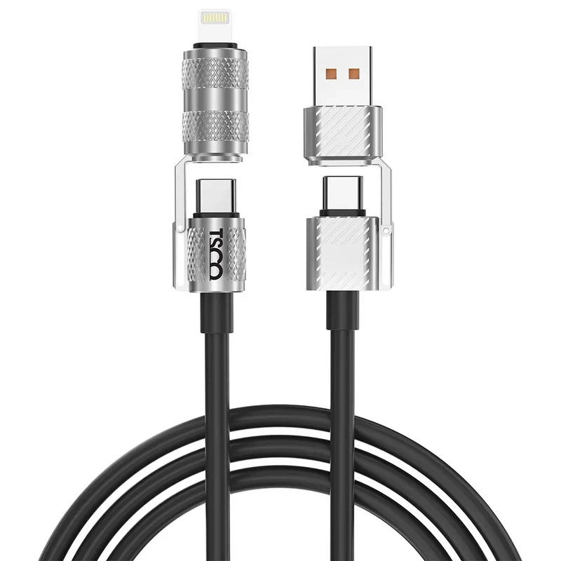 کابل تبدیل USBUSB-C به لایتنینگUSB-C تسکو مدل GCA 240W طول 1.2 متر