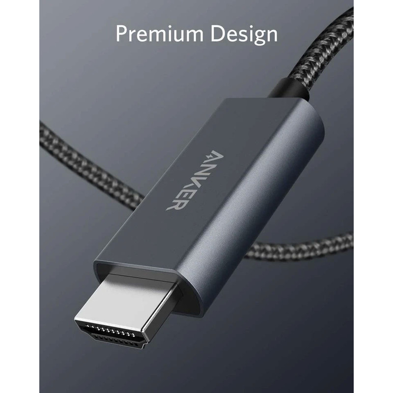 کابل تبدیل HDMI به USB-C انکر مدل Nylon 4K طول 1.8 متر