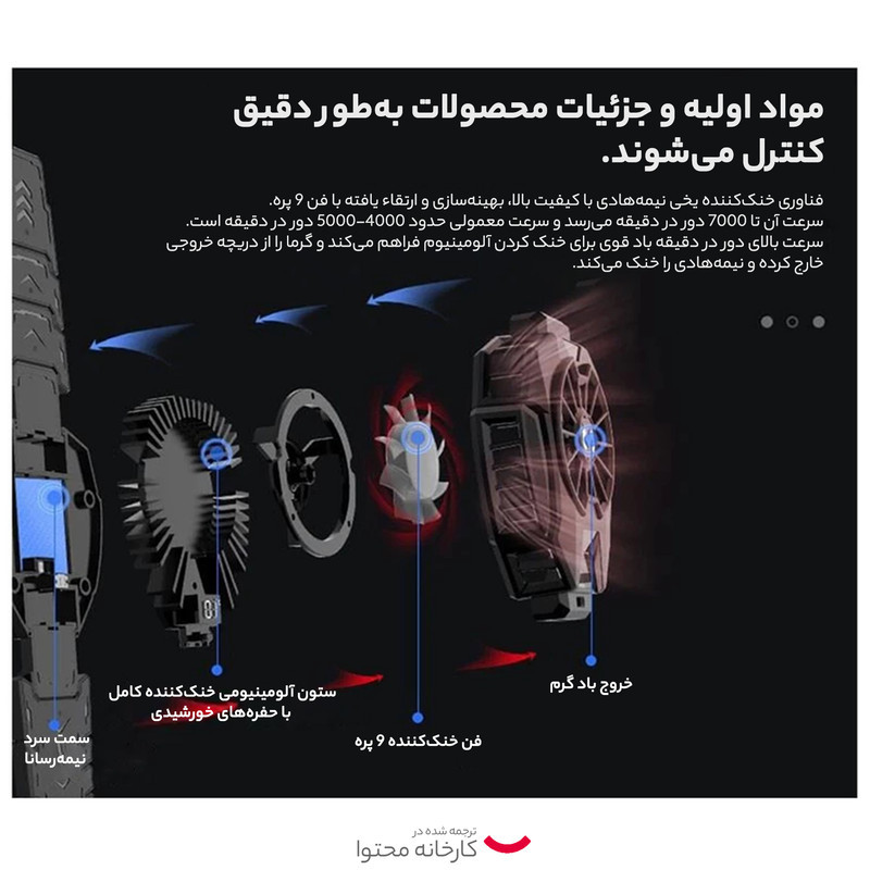 فن خنک کننده تبلت ممو مدل DL05