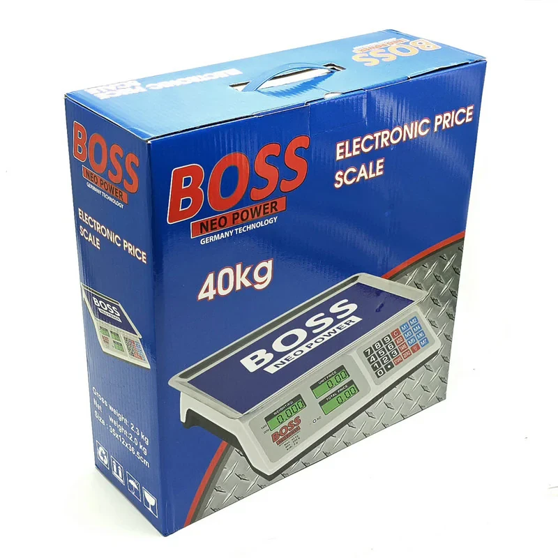 ترازو فروشگاهی شارژی باس مدل NEO-POWER-40KG