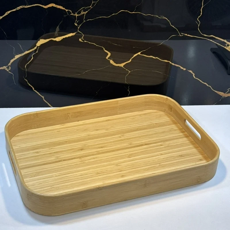 سینی دسته دار مدل چوبی سایز 46*33 سانتی متر