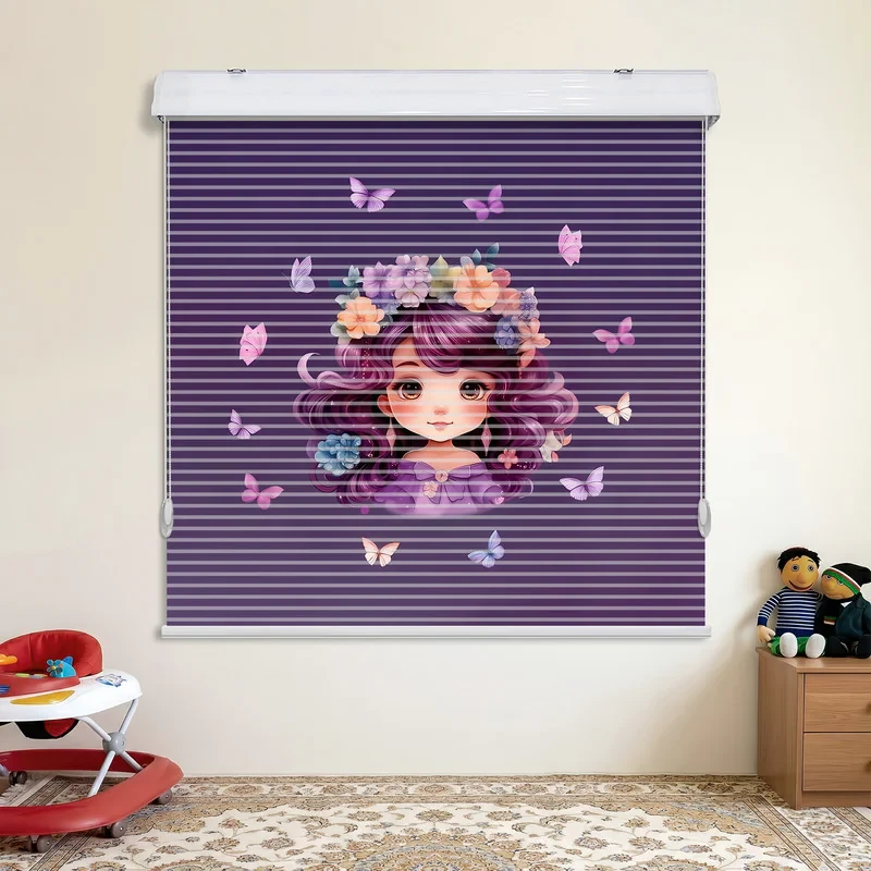 پرده زبرا مدل شب و روز زبران سایز 150 × 120 سانتی‌متر