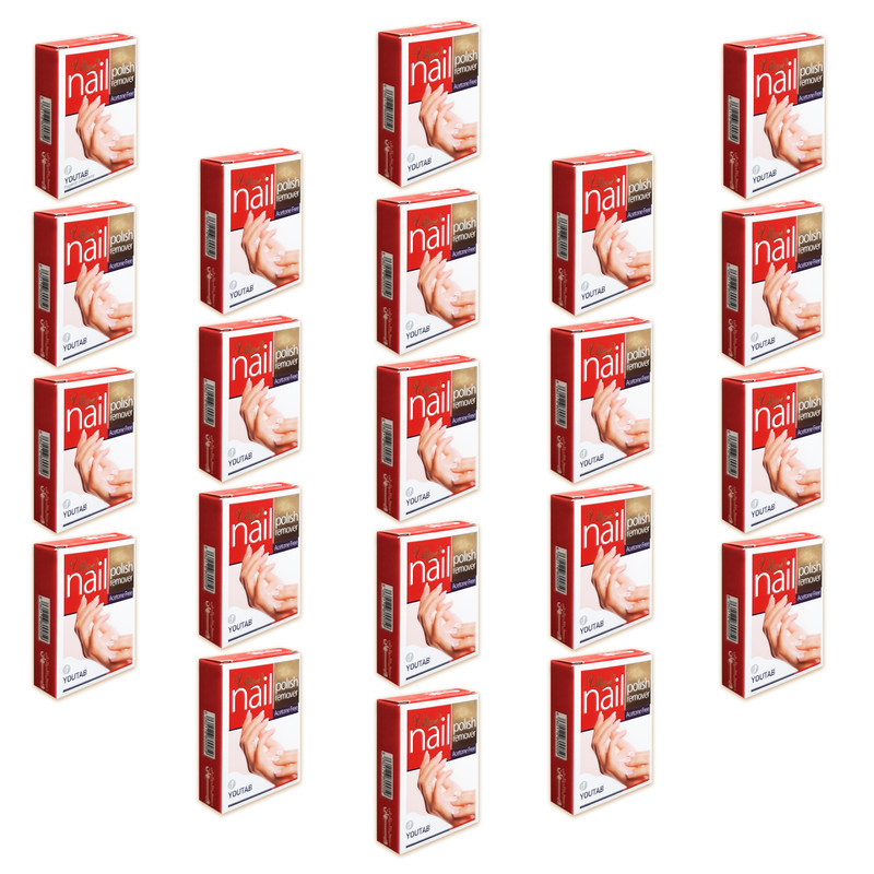 پد لاک پاک‌کن  ویهان مدل Nail-P-R2 مجموعه 21 عددی