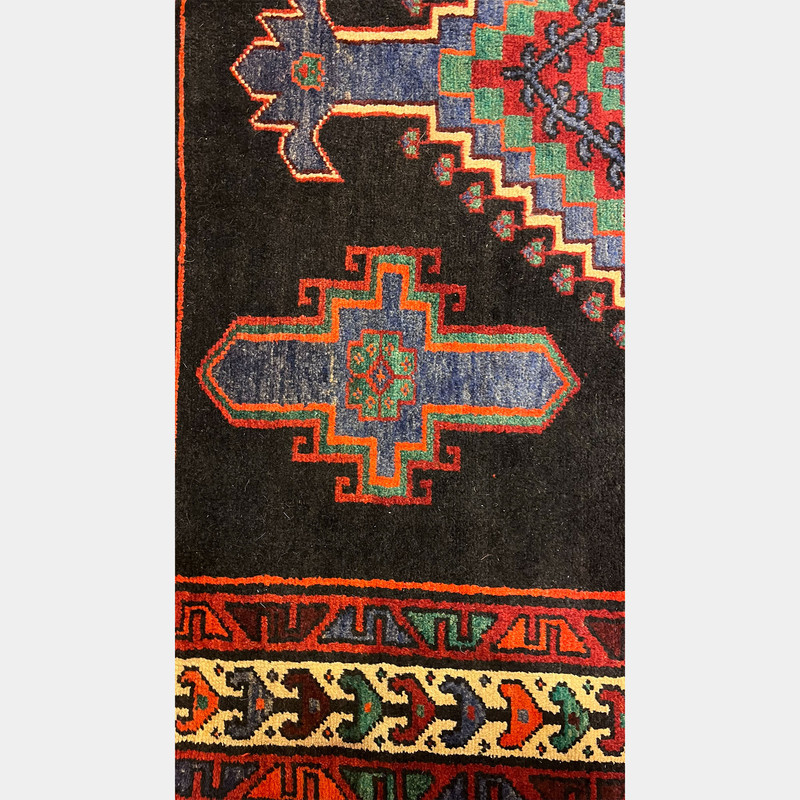 فرش دستباف کناره طول چهار متر مدل بلوچ کد NKP.RJ14