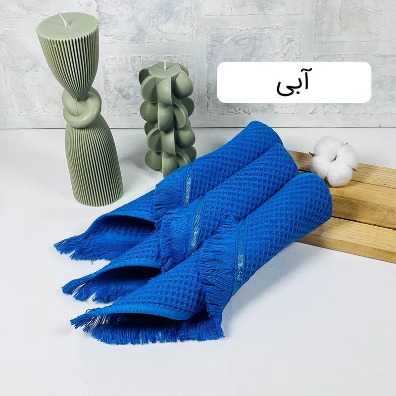 دستمال آشپزخانه بهباف آذر مدل پیکه بسته سه عددی