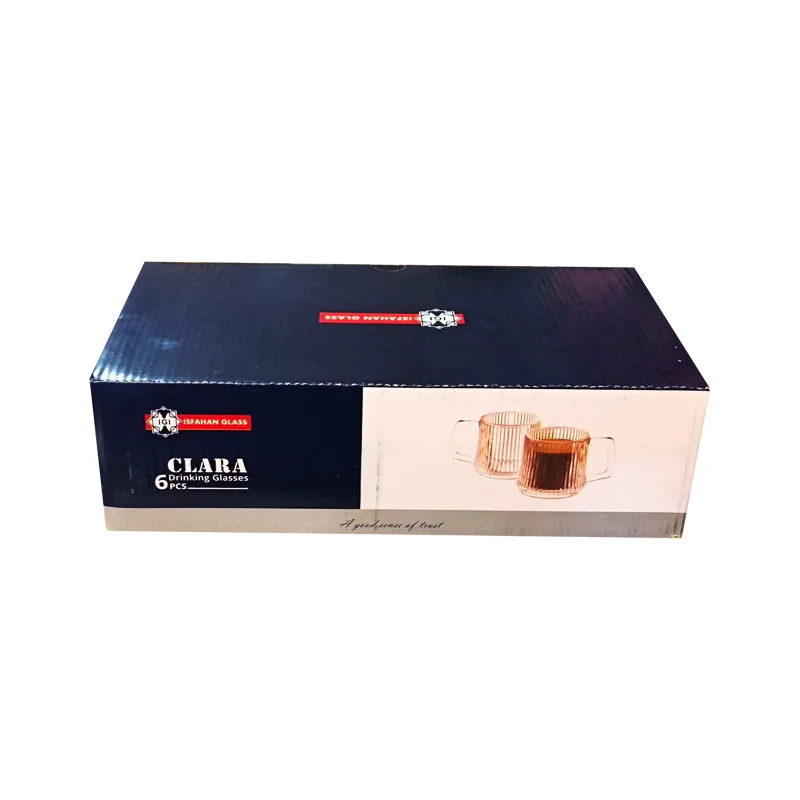 استکان شیشه و بلور اصفهان مدل کلارا بسته 6 عددی