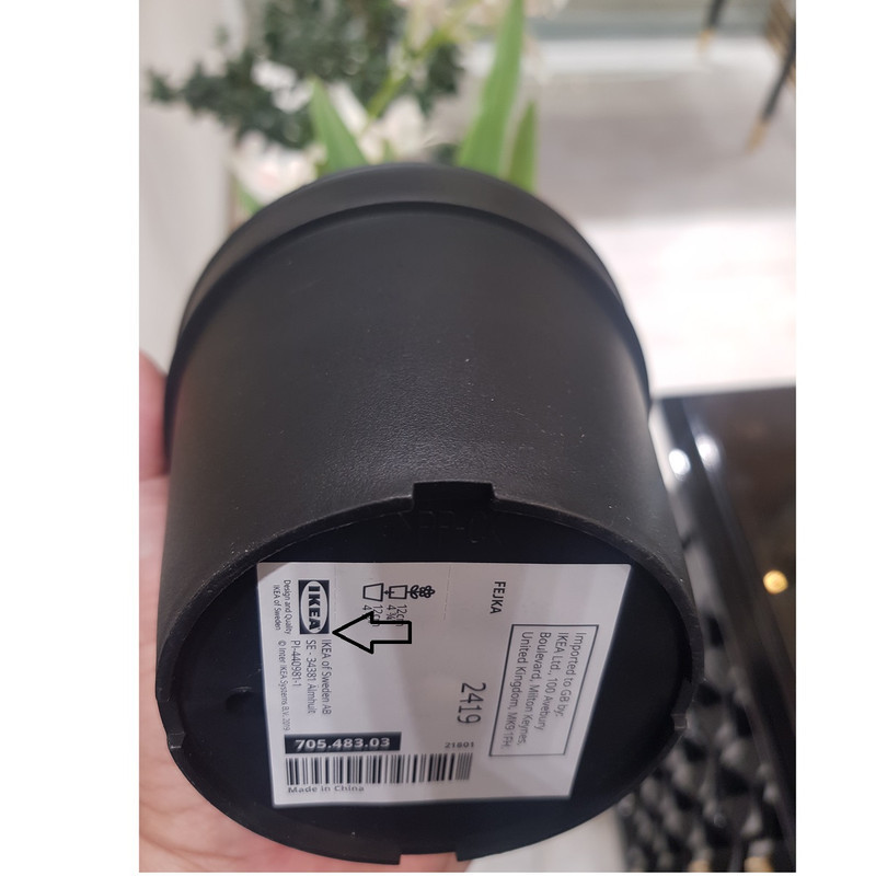 گلدان به همراه گل مصنوعی ایکیا مدل FEJKA کد 705.483.03
