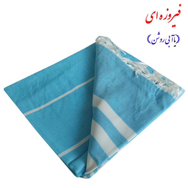 حوله استخری نساجی هنر یزد مدل خطی ریشه دار سایز 70×145 سانتی متر