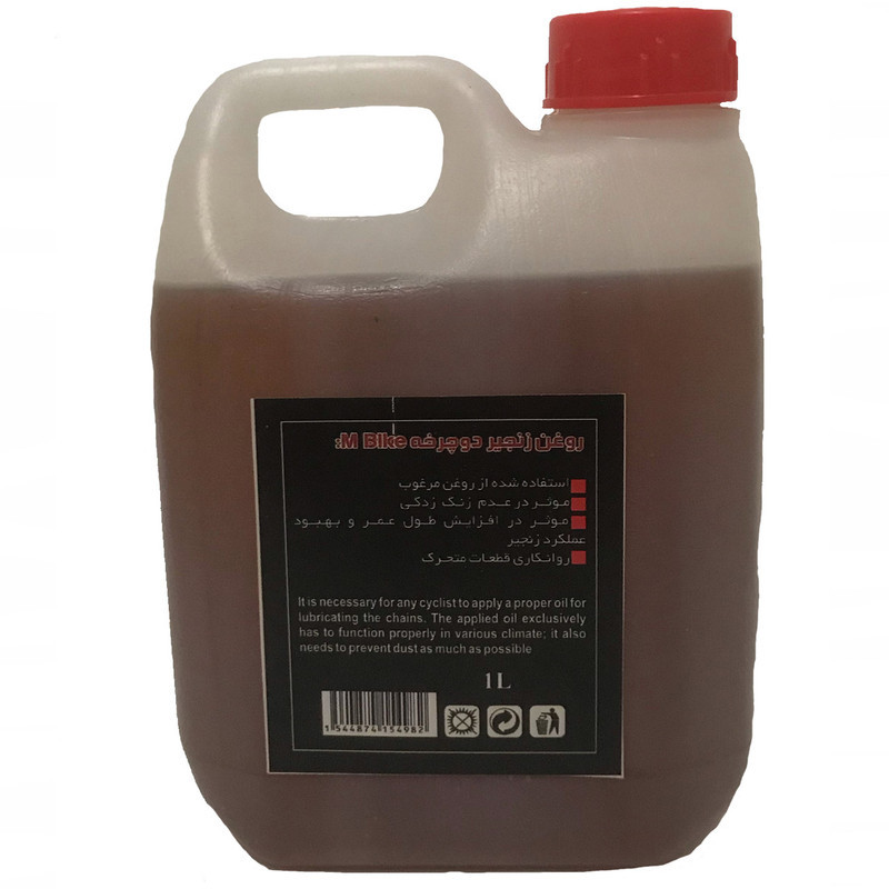 روغن زنجیر دوچرخه ام بایک مدل M100 حجم 1 لیتر