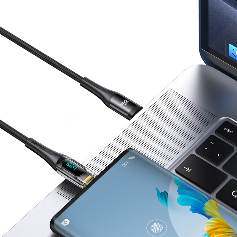 کابل تبدیل USB-C به USB-C یوسمز مدل Sj590 طول 1.2 متر